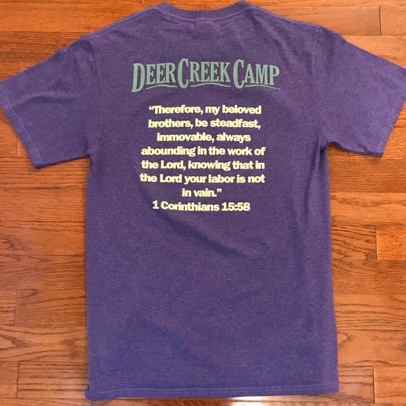 ROCK SOLID SHIRT PURPLE SMALL MOUNTAIN DEER CREEK - Picture 2 of 4